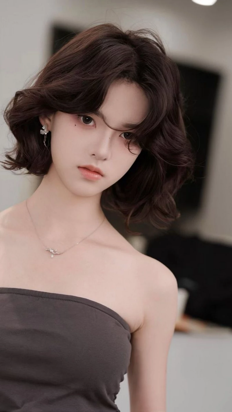 hình ảnh tóc xoăn hippie ngắn 3