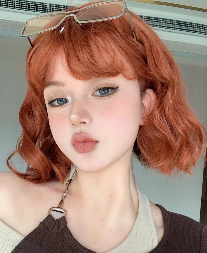 hình ảnh tóc xoăn hippie ngắn 7