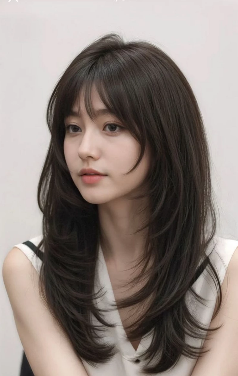 hình kiểu tóc mái pháp 13