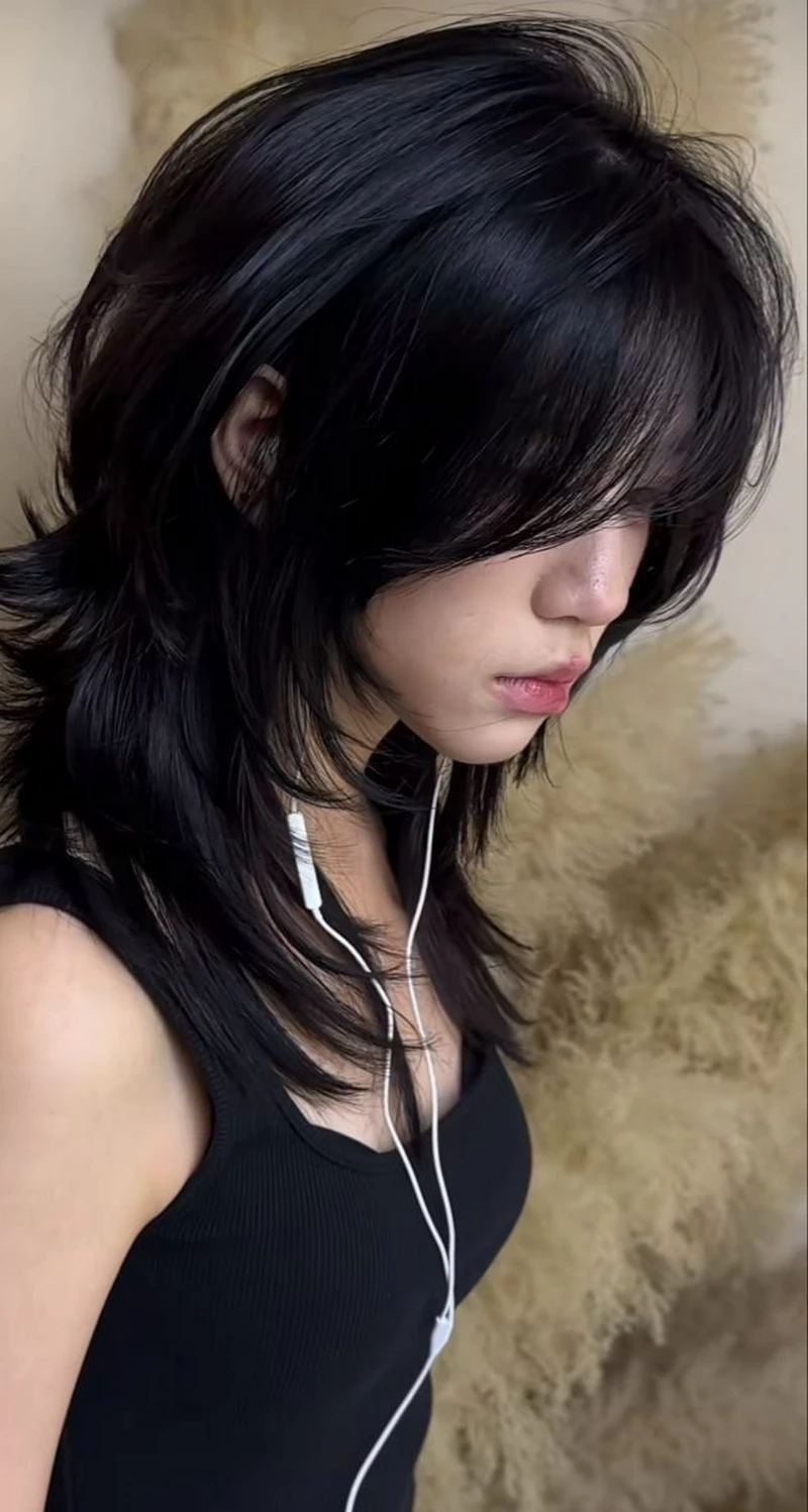 hình ảnh tóc mullet wolf cut 21