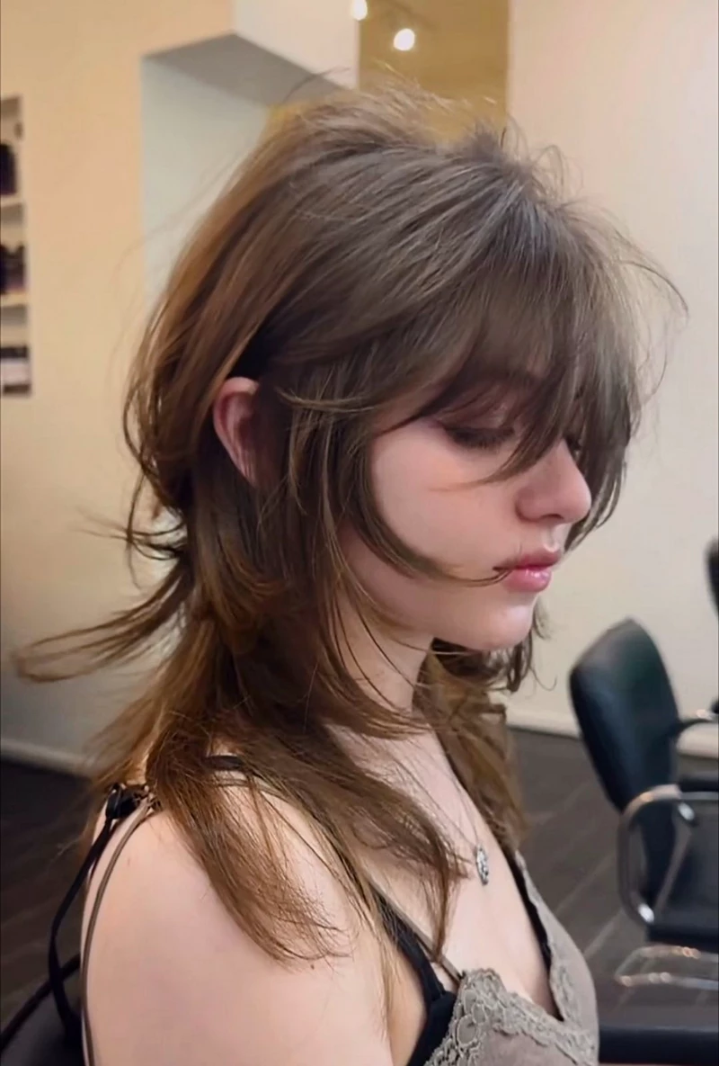 hình ảnh tóc mullet wolf cut 9