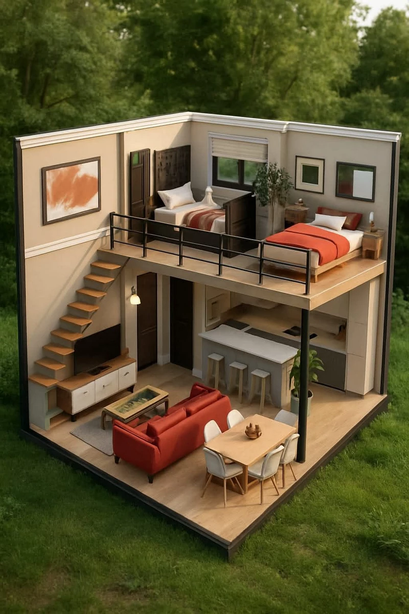 hình ảnh nhà gác lửng 10