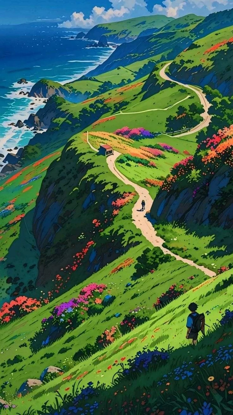 ảnh vẽ tranh phong cảnh thiên nhiên 18