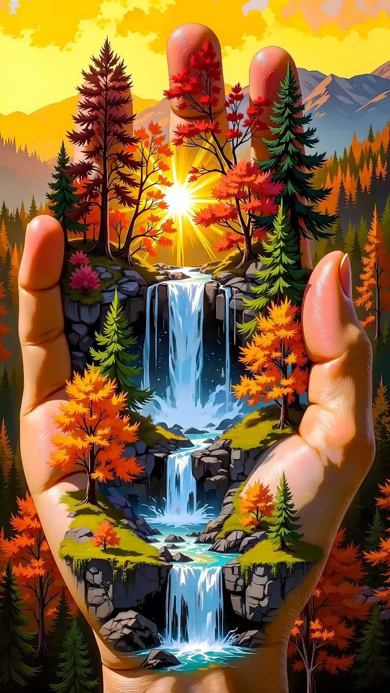 ảnh vẽ tranh phong cảnh thiên nhiên 2