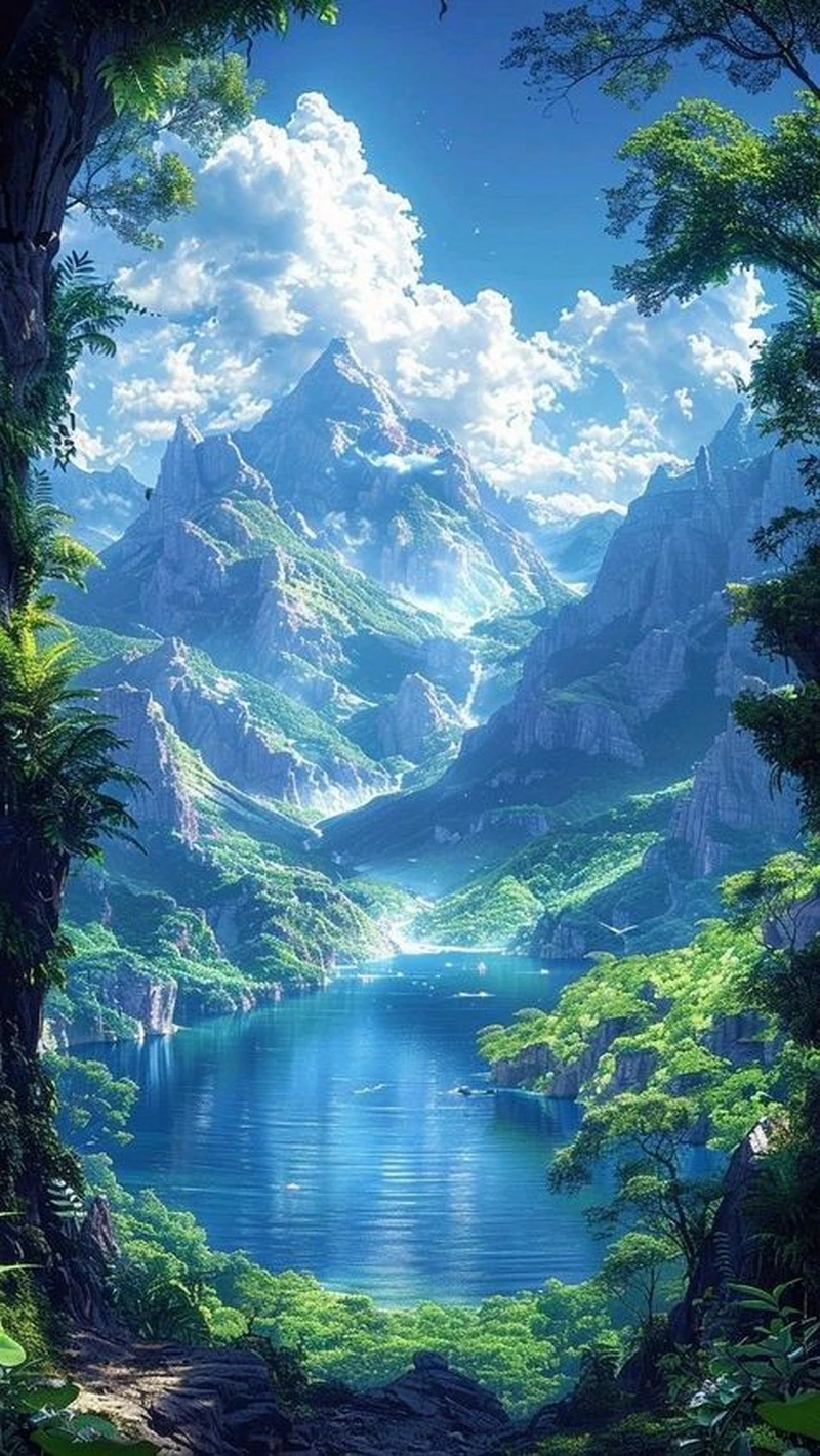 ảnh vẽ tranh phong cảnh thiên nhiên 22