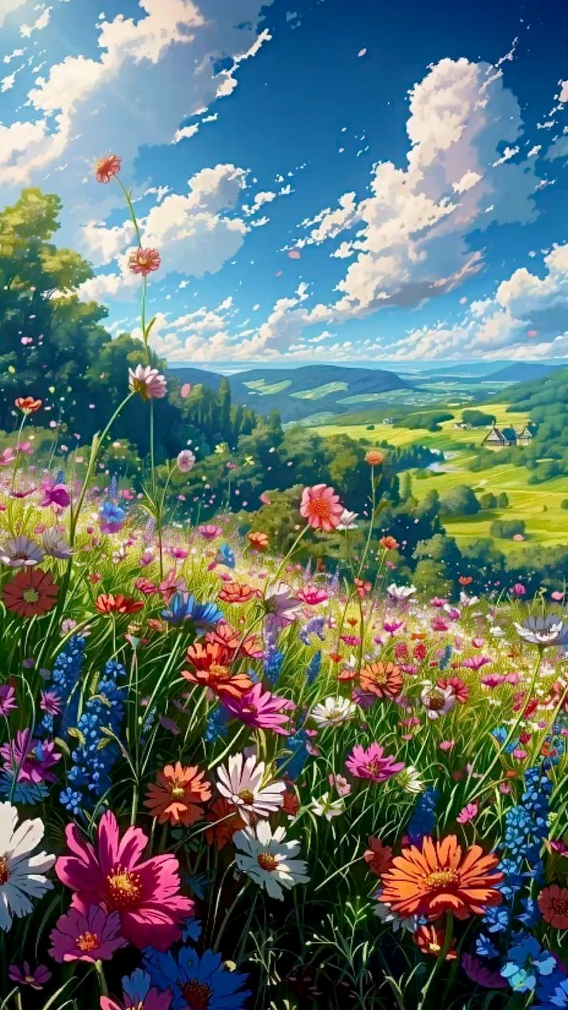 ảnh vẽ tranh phong cảnh thiên nhiên 24