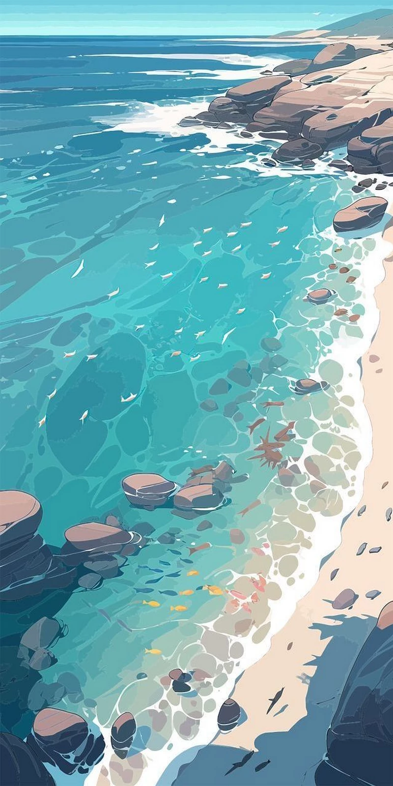 ảnh vẽ tranh phong cảnh thiên nhiên 39