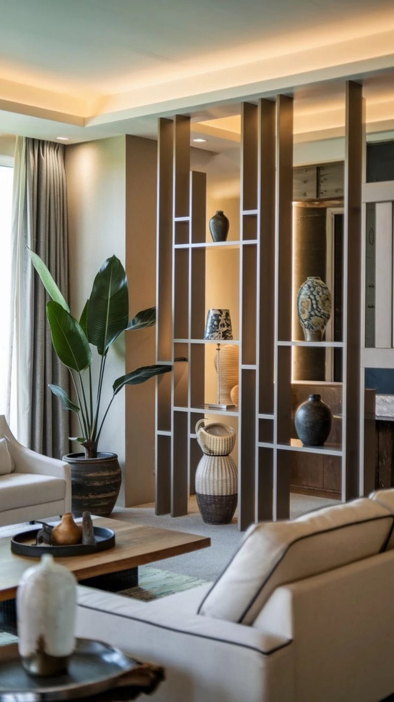 hình ảnh vách ngăn phòng khách 13