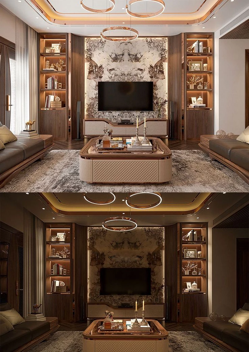 hình ảnh vách ngăn phòng khách 17