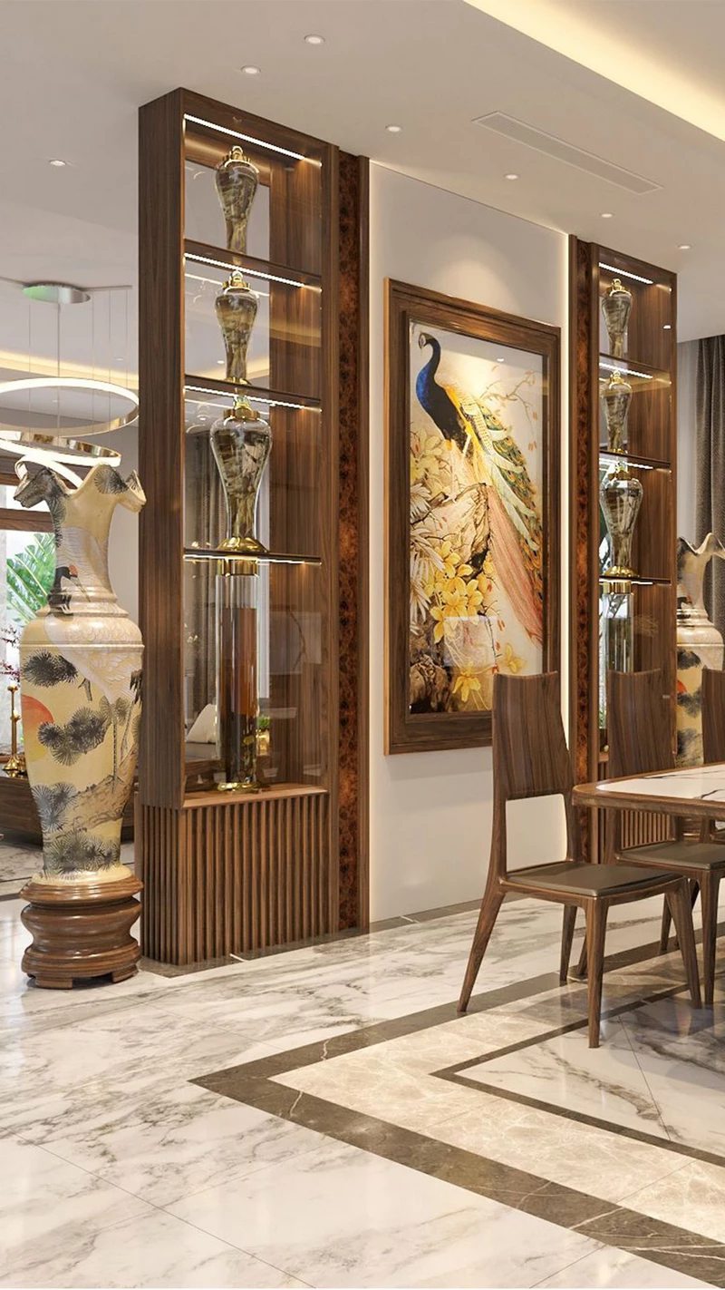 hình ảnh vách ngăn phòng khách 2