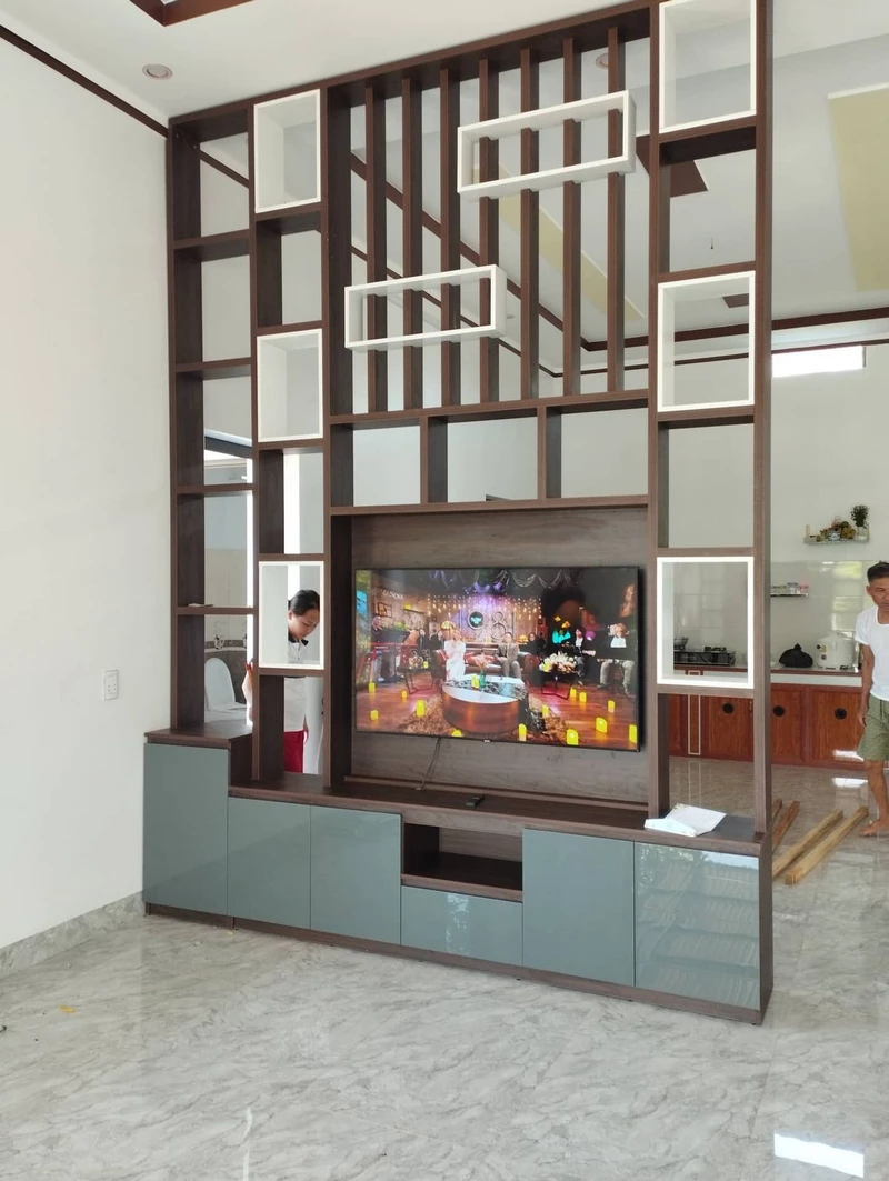hình ảnh vách ngăn phòng khách 24