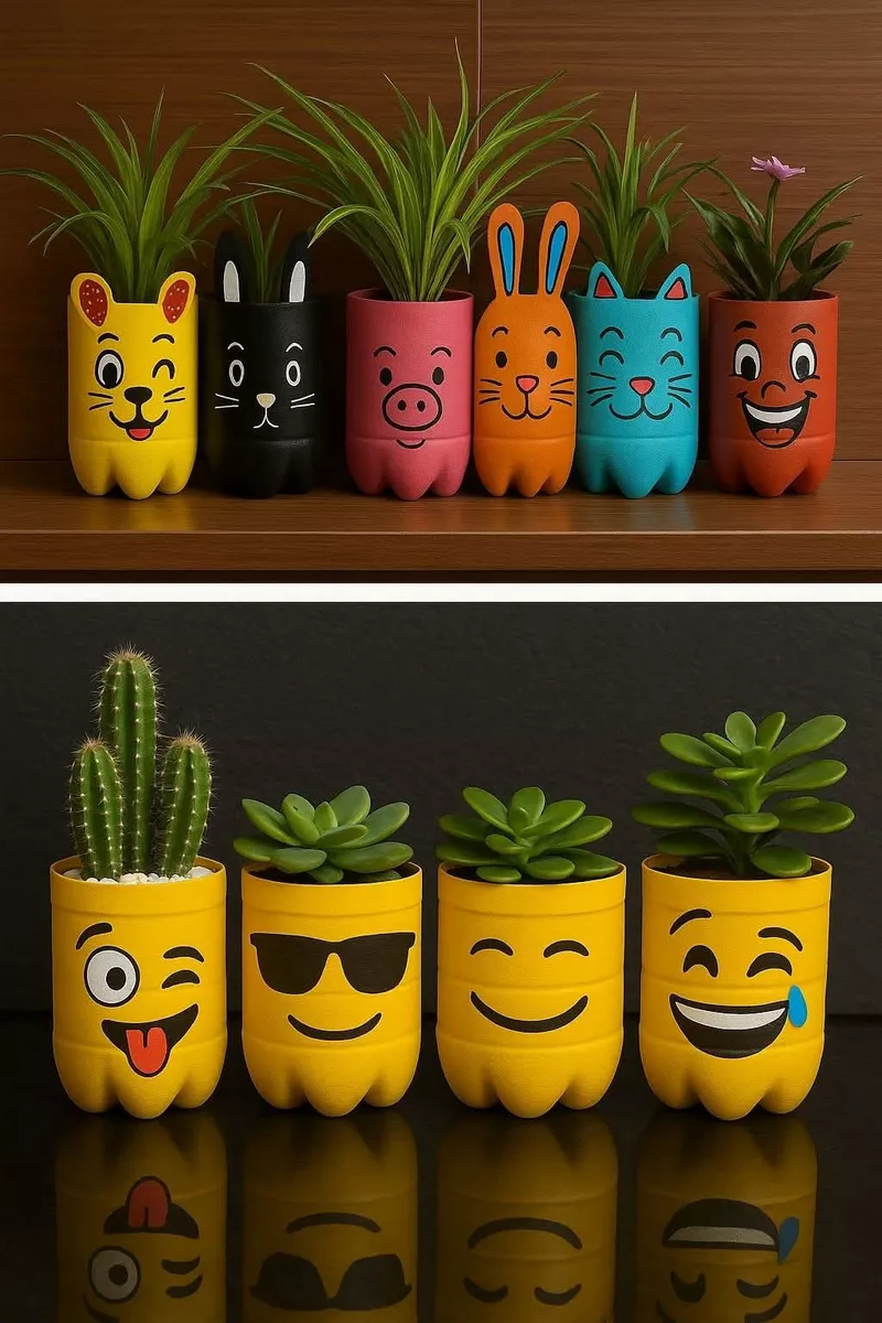 hình ảnh chậu cây tái chế 1