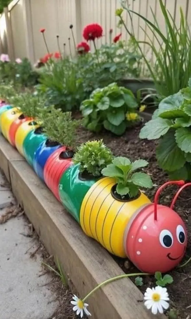 hình ảnh chậu cây tái chế 15