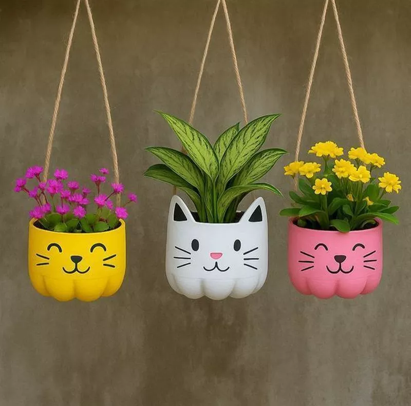 hình ảnh chậu cây tái chế 17