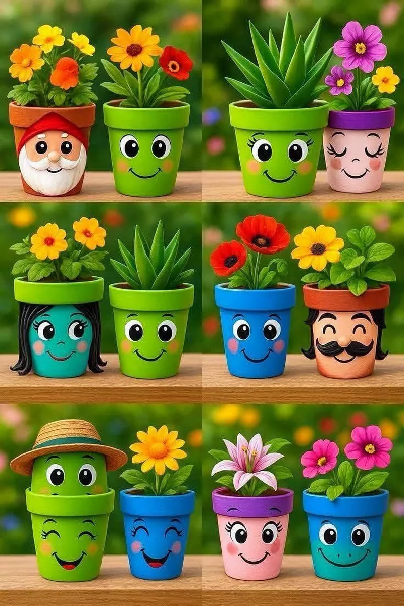 hình ảnh chậu cây tái chế 21