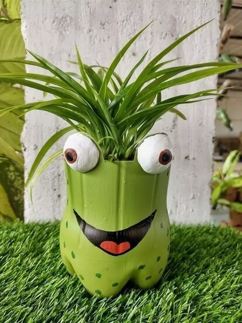 hình ảnh chậu cây tái chế 29