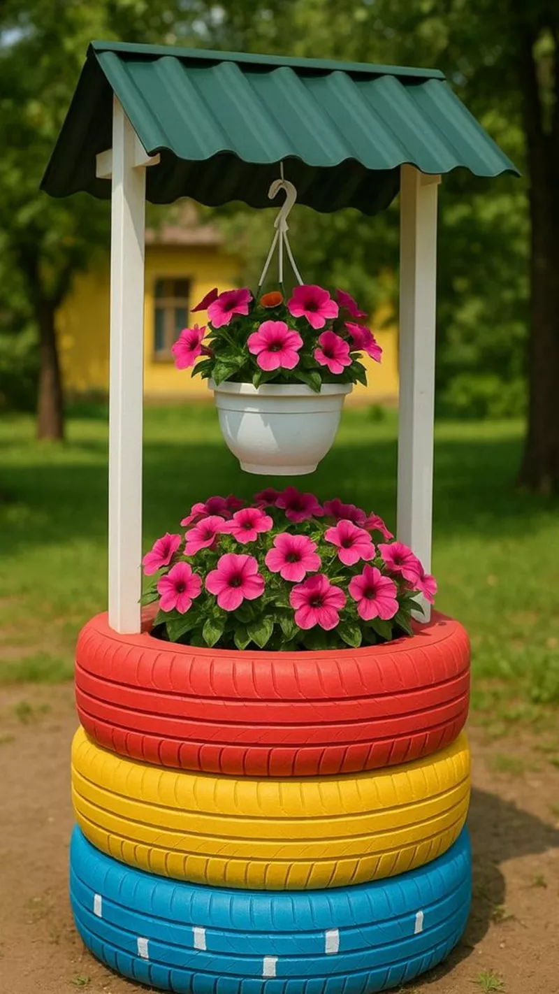 hình ảnh chậu cây tái chế 3