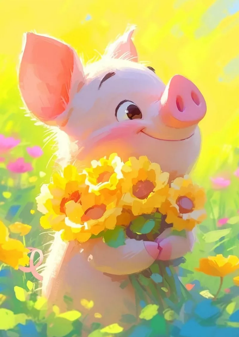 hình ảnh con heo cute 1