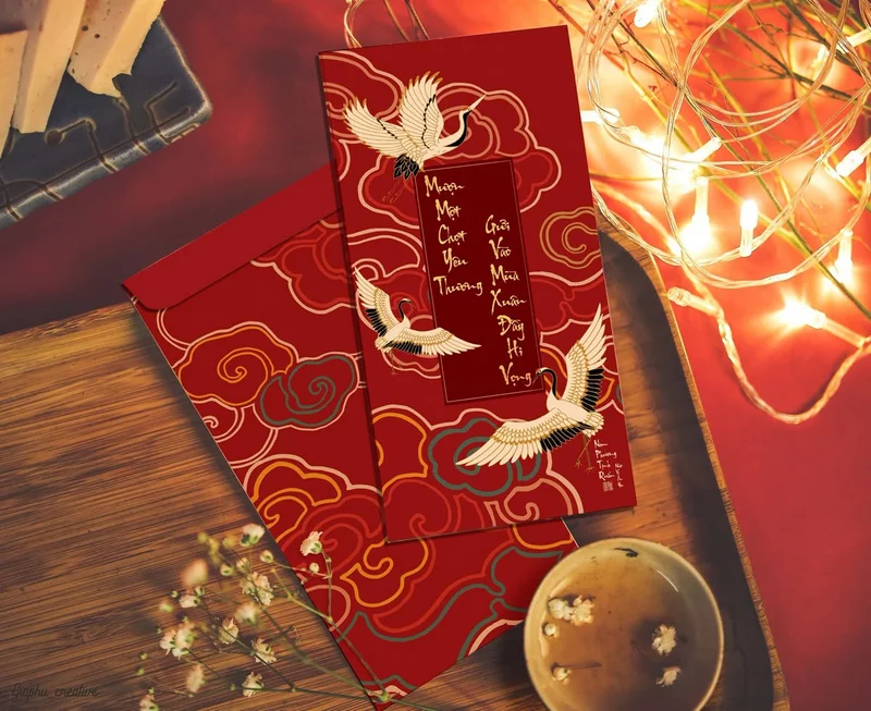 Bao lì xì Tết truyền thống dành cho ông bà cha mẹ