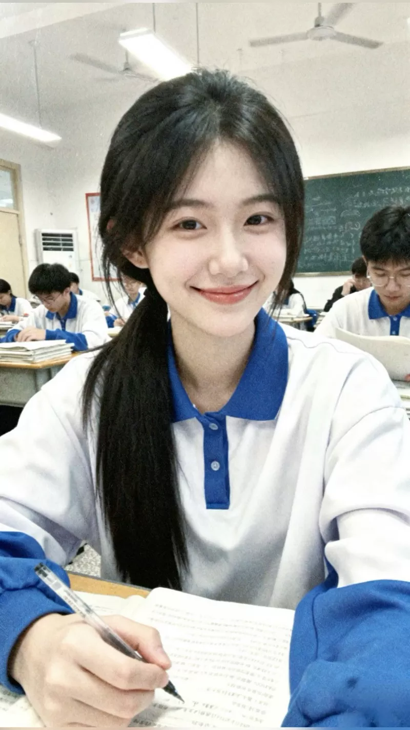 Gái xinh Trung Quốc phong cách nữ sinh gây bão mạng