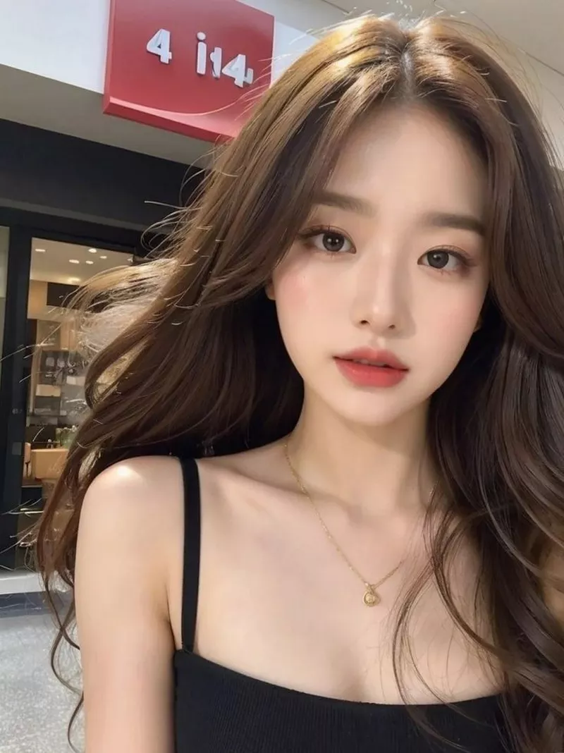 Hot girl Hàn Quốc selfie cận mặt cực xinh