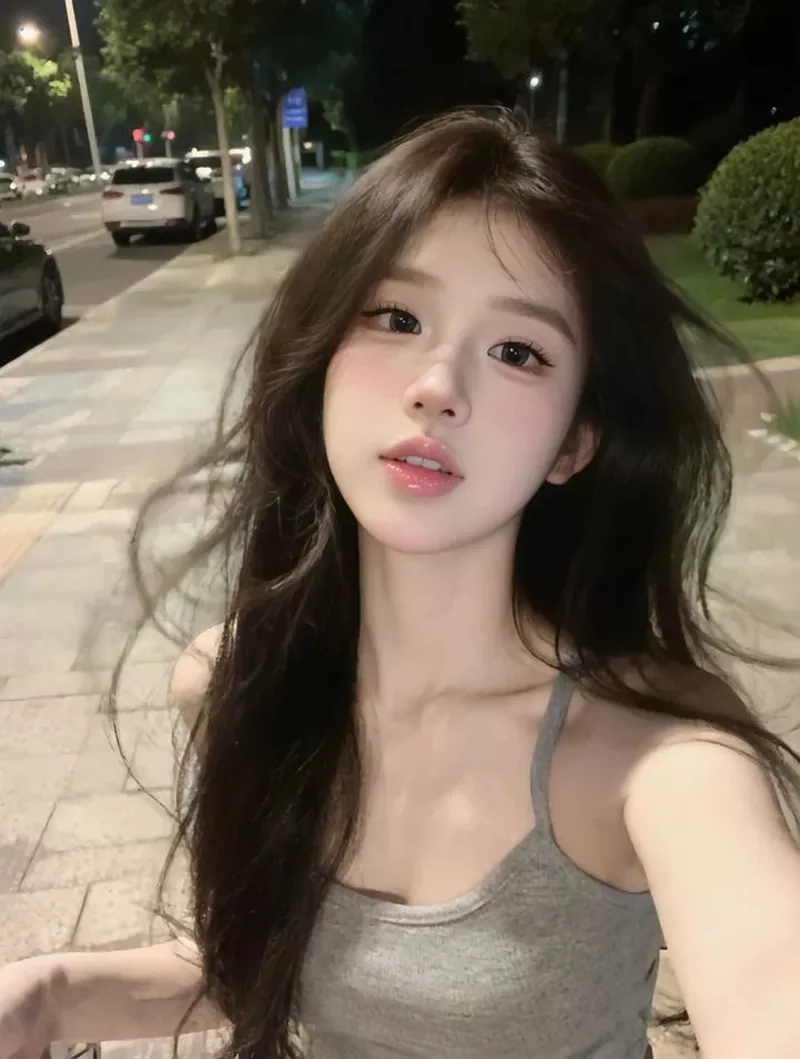 Hot girl Trung Quốc phong cách trẻ trung hiện đại