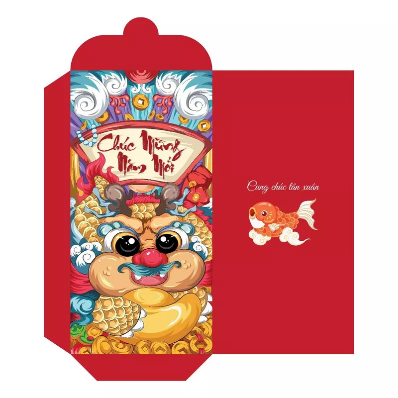 Lì xì Tết thiết kế tối giản sang trọng hiện đại