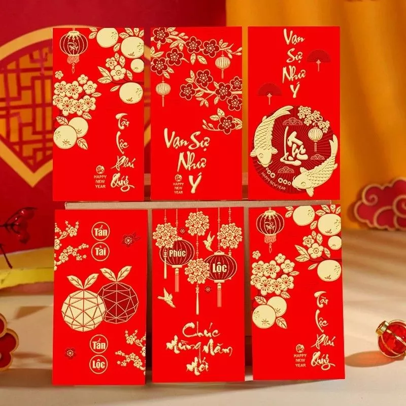 Mẫu bao lì xì Tết đẹp dành tặng gia đình