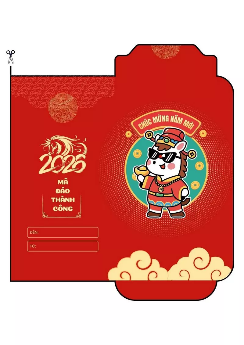 Mẫu bao lì xì Tết đẹp dùng biếu tặng đầu xuân