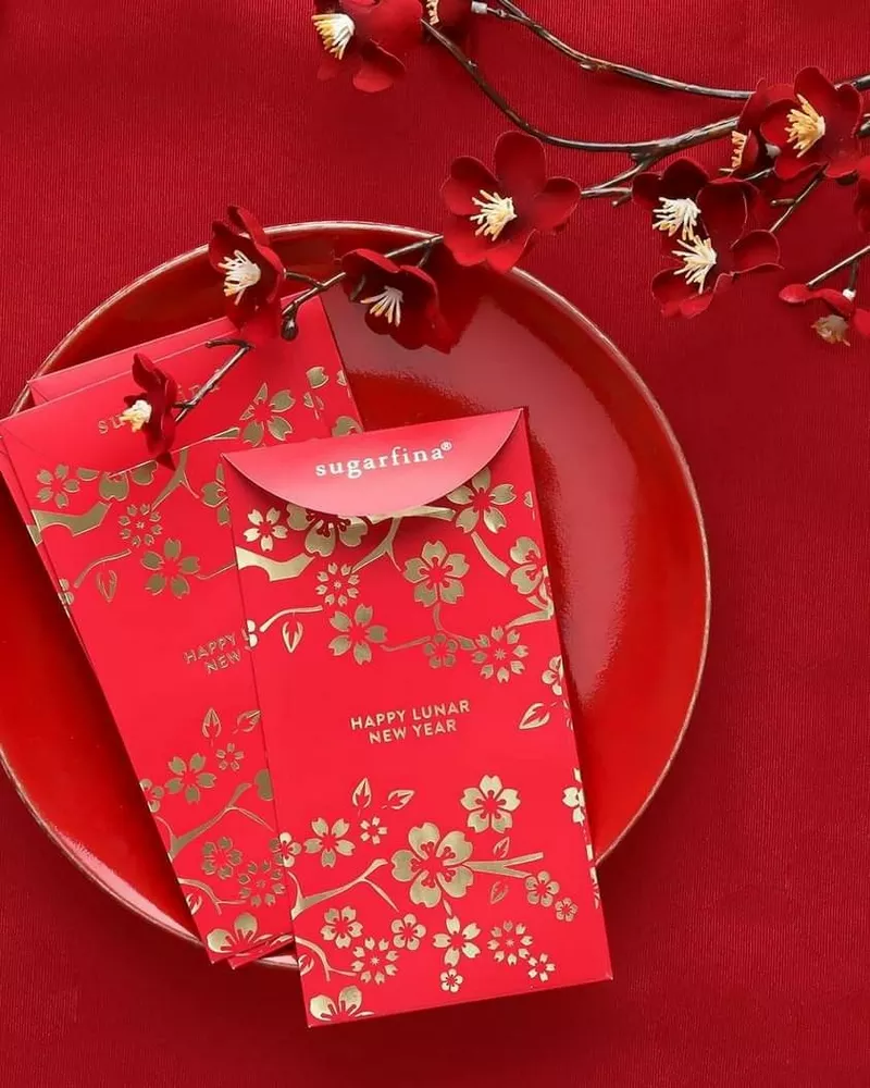 Mẫu lì xì Tết hiện đại thiết kế tối giản tinh tế