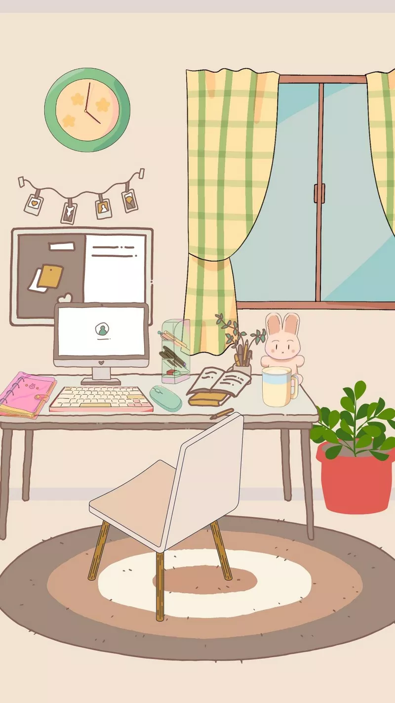 Ý tưởng vẽ góc học tập mang cảm giác bình yên