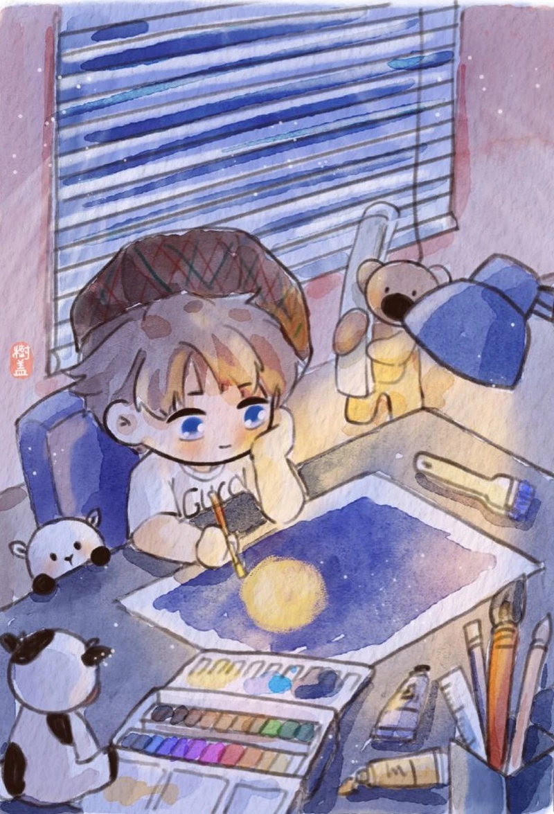 Ý tưởng vẽ góc học tập sáng tạo cho học sinh cấp 2