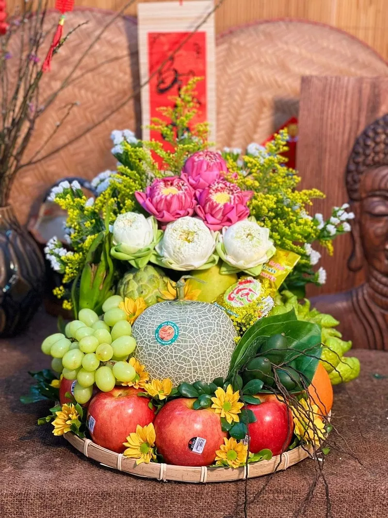 mâm ngũ quả ngày tết 2