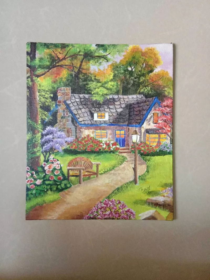 ý tưởng vẽ ngôi nhà trong tranh 25