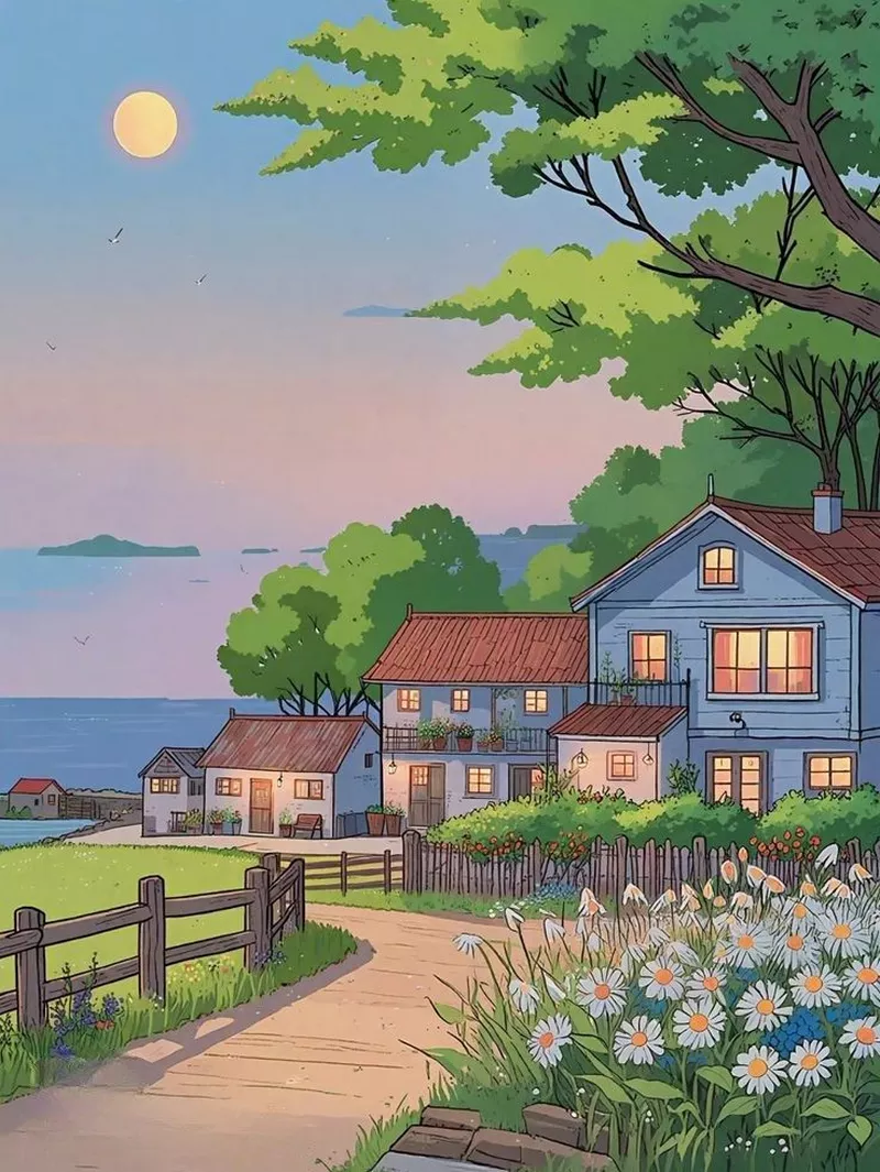 ý tưởng vẽ ngôi nhà trong tranh 28