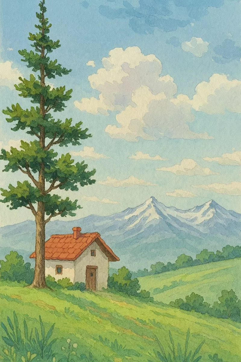 ý tưởng vẽ ngôi nhà trong tranh 33