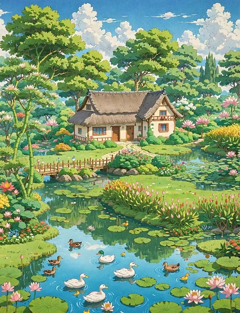 ý tưởng vẽ ngôi nhà trong tranh 34