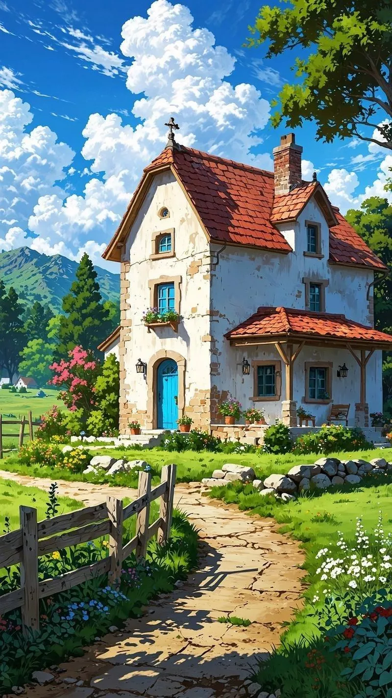 ý tưởng vẽ ngôi nhà trong tranh 36