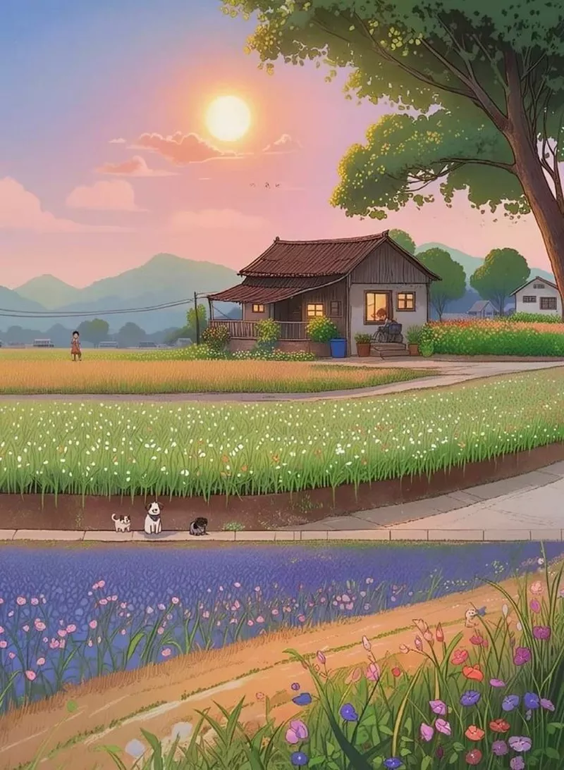 ý tưởng vẽ ngôi nhà trong tranh 7