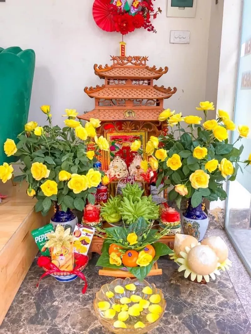 trang trí bàn thờ ngày tết 10