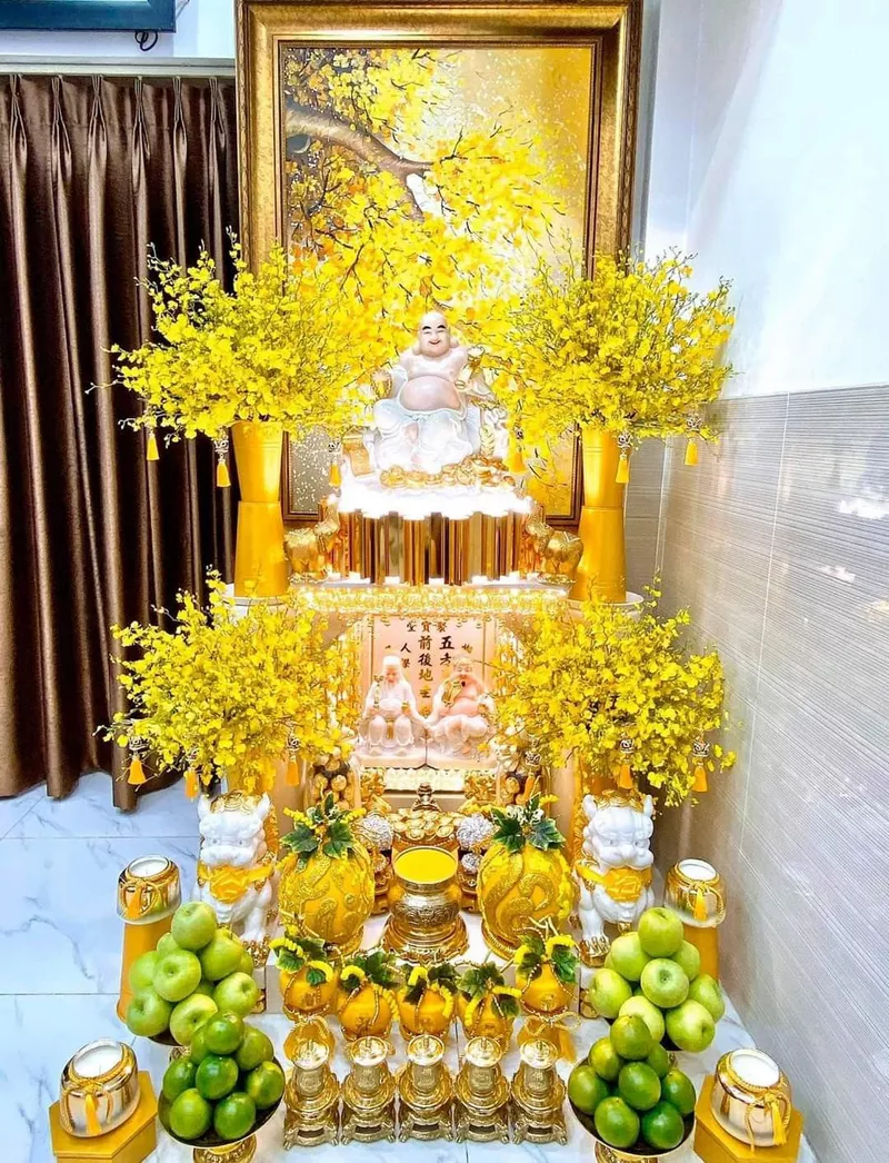 trang trí bàn thờ ngày tết 11