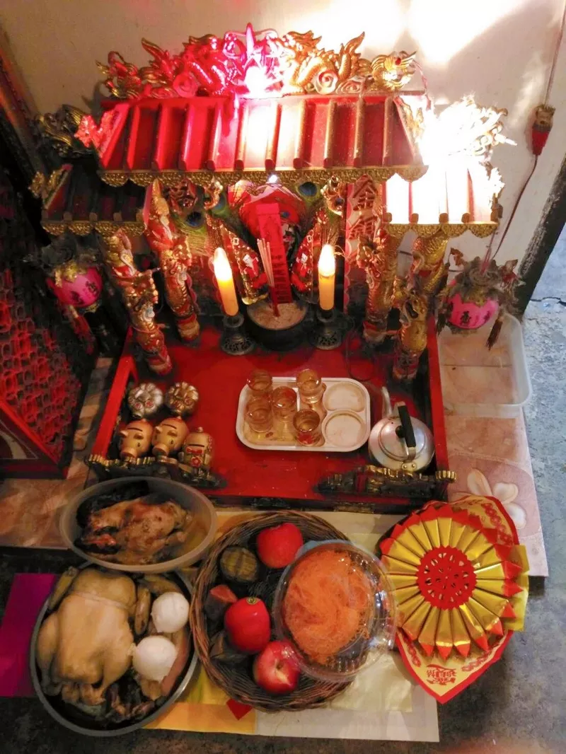 trang trí bàn thờ ngày tết 17