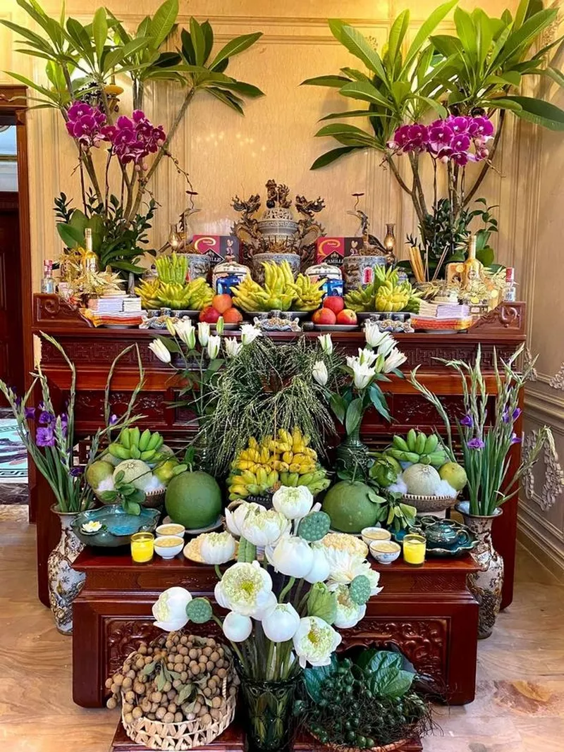 trang trí bàn thờ ngày tết 18