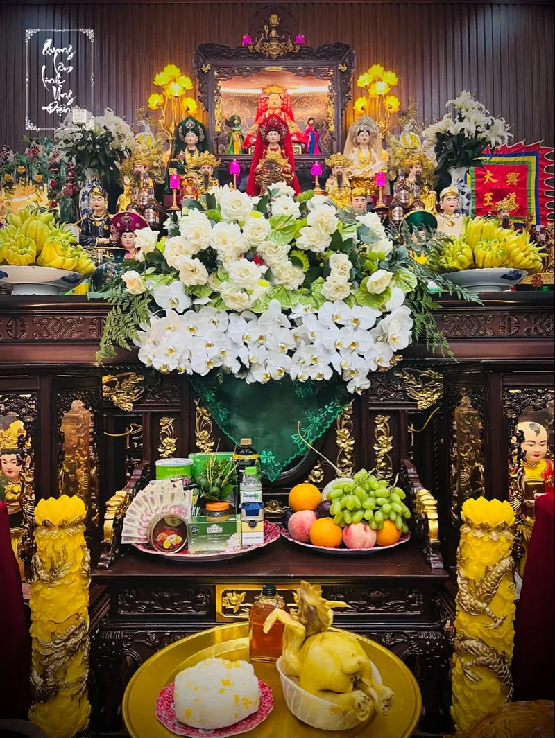 trang trí bàn thờ ngày tết 26