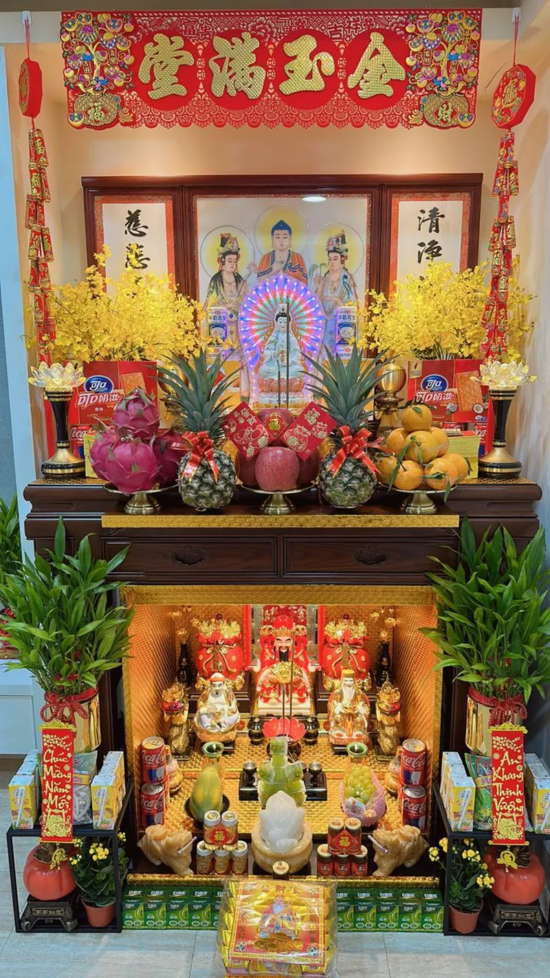 trang trí bàn thờ ngày tết 34