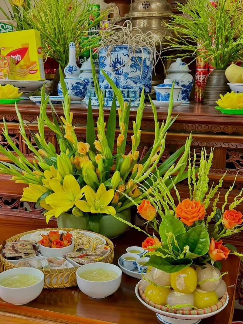 trang trí bàn thờ ngày tết 37