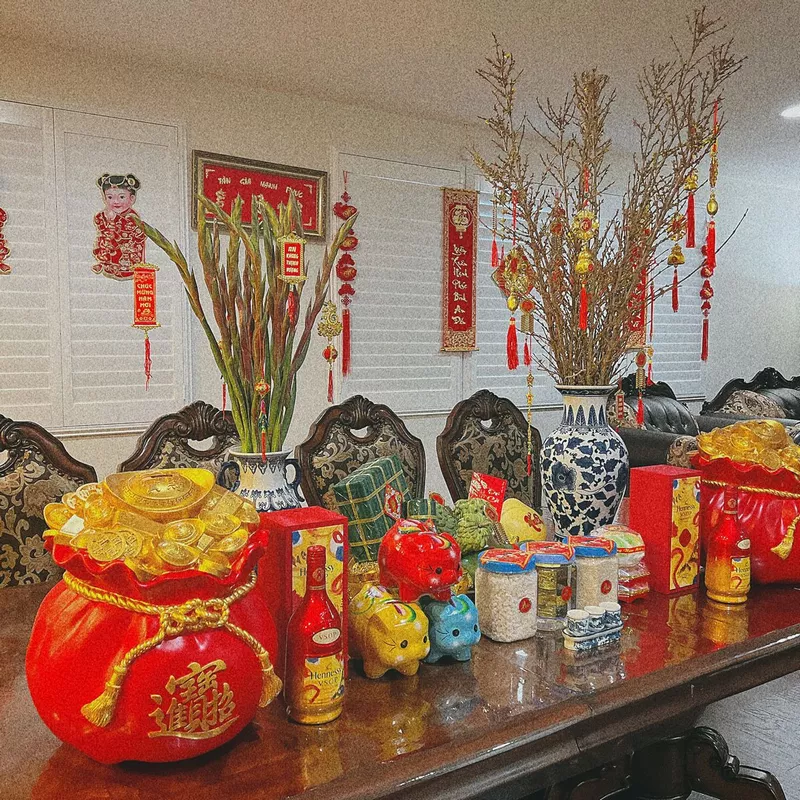 trang trí bàn thờ ngày tết 39