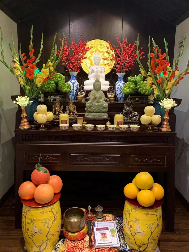 trang trí bàn thờ ngày tết 4