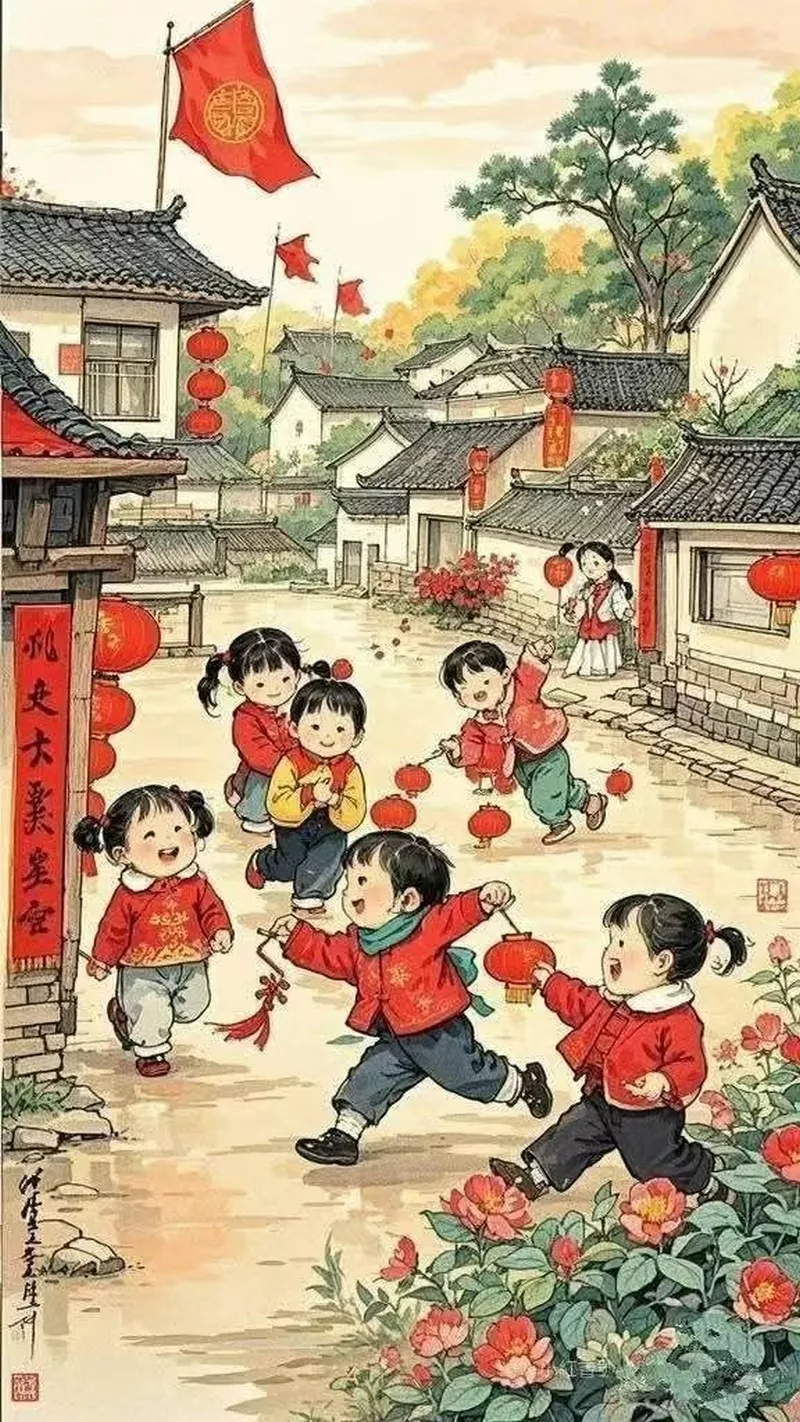 ý tưởng vẽ tranh tết 17