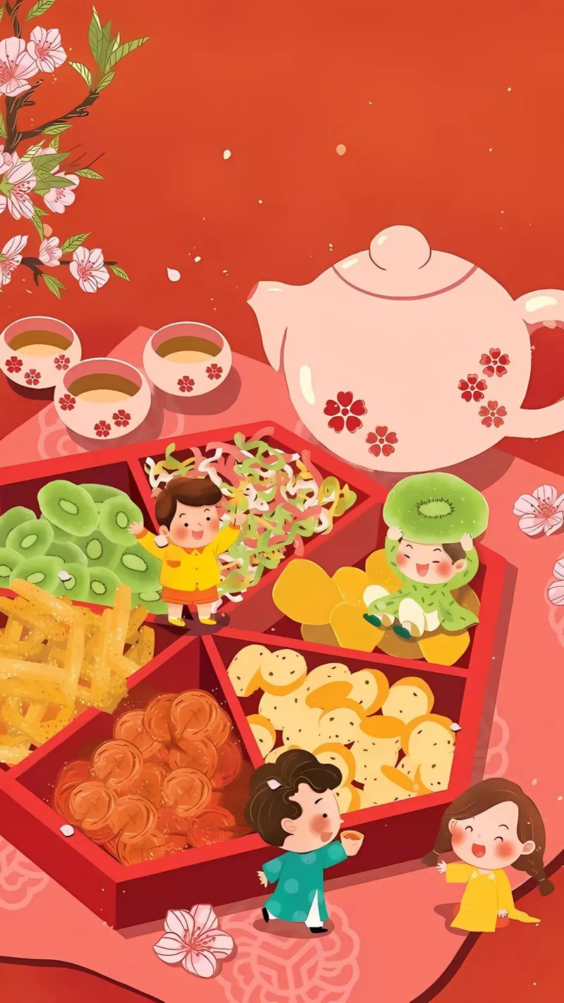 ý tưởng vẽ tranh tết 21